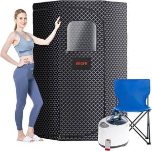 lot 26 image: RRGFB Portable Sauna BoxSteam Tent for Home