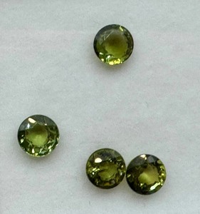 lot 27J image: (4) Green Tourmaline Gemstones
