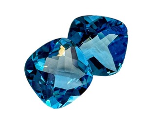 lot 50J image: Two Topaz Gemstones