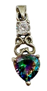lot 40J image: Sterling Silver and Mystic Topaz Pendant