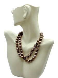 lot 36J image: Champagne Colored Pearl Necklace