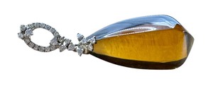 lot 71J image: Beautiful 14K, Diamond and Smoky Quartz Pendant