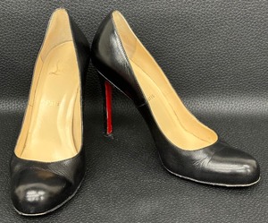 lot 119 image: Christian Louboutin Black Leather Pumps - Size 38 12
