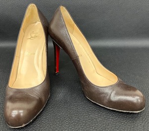 lot 109 image: Christian Louboutin Brown Leather Pumps - Size 38 12