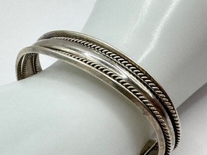 lot 77J image: Vintage Sterling Silver Cuff Bracelet