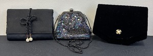 lot 130 image: Trio of Three Black Purses