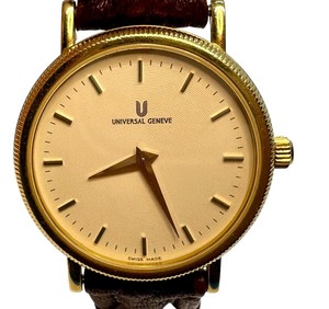 lot 4JJ image: 18K Gold Universal Genve Automatic Wristwatch