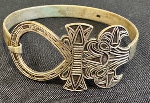 lot 70G image: Vintage Silver Egypt Ankh Bracelet