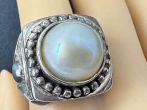 lot 81G image: Sterling Silver and Pearl Ring