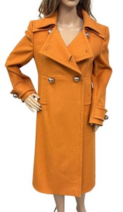lot 2 image: Stylish Pumpkin Spice Dress Coat by Givenchy