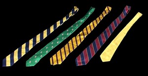 lot 147 image: Five Handsome Neck Ties by Brooks Brothers