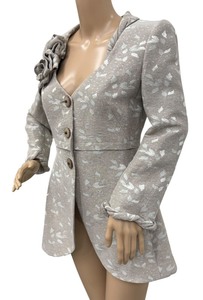 lot 13 image: Beautiful Giorgio Armani Blazer  Giorgio Armani Linen Floral Print Evening Jacket