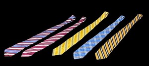 lot 95 image: Five Classy Neck Ties by Burberry, Robert Talbot for Nordstrom, XMI Platinum and More