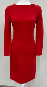 lot 36 image: Radiant Red Micheal Kors Long Sleeved Dress