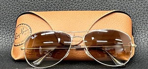 lot 32 image: Ray Ban Cockpit Aviator Sunglasses - New with Case