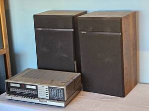 lot 80 image: JVC Model JR-S201 Receiver & DLK Model 1  Speaker Set