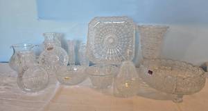 lot 27A image: Vintage Sparlkling  Leaded Crystal  Collection - Queen Annes Lace - A - (13)