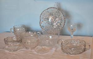 lot 27D image: Vintage Sparlkling  Leaded Crystal  Collection - Queen Annes Lace - C - (10)