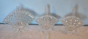 lot 29 image: Glistening Vintage Cut Glass Decor Fan Collection - (3)