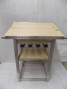 Custom Built Alum Drafting table  Wood top and shelves