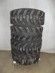 4 - Skid Loader Tires  Bobcat Heavy Duty - Bead Guard 10 - 16.5 NHS