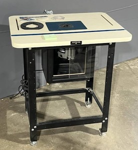 lot 3 image: Rockler Router Table with Porter Cable Router in Good Working Condition (Table Top Measures 24 x 31.25) ($600 Retail)
