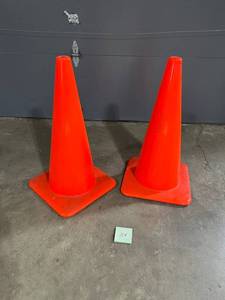 lot 34 image: Two Used Safety Parking Cones