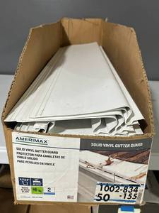 lot 73 image: Amerimax 36 Solid Vinyl Gutter Guards