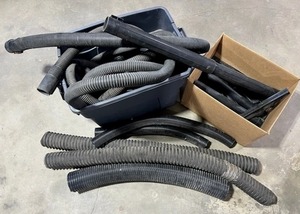 lot 77 image: Huge Assortment of Shop-Vac  Vacuum Hoses and Attachments