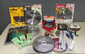 lot 87 image: Woodworking Lot - Diablo  Frued  RIGID  DeWalt  Rocker and More