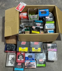 lot 107 image: HUGE Lot of Nails, Fasteners, and Screws