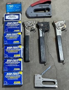 lot 111 image: Duo-Fast HT550 Hammer Stapler and More