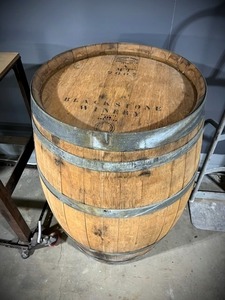 lot 129 image: Francois Freres  Blackstone Winery Wine Barrel (Empty) - 37 Tall