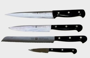 lot 176 image: Zwilling J.A. Henckels German Cutting Knives in Used Condition