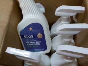 lot 52 image: 6 ct ECOS 32 oz Disinfectant and Sa...