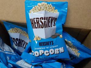 lot 63 image: 12 ct 2.25 oz bags Hersheys Cookie...