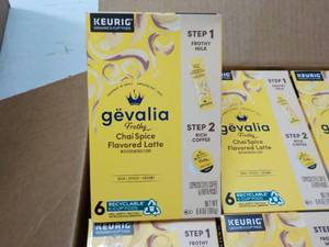 lot 81 image: 6 ct Keurig Gevalia 6 pods each Cha...