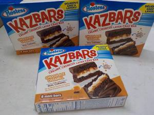 lot 89 image: 3 ct Hostess Kalbars Cake Bars- 8 ...