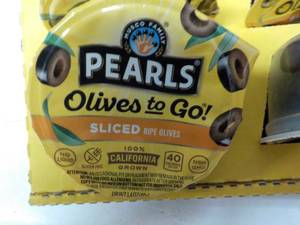 lot 99 image: 12 ct Pearls Olives to Go...
