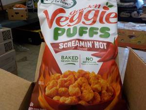 lot 126 image: 6 ct 3 oz Bags Garden Veggie Puffs ...
