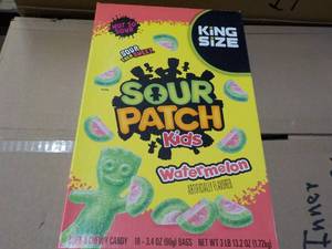 lot 133 image: Sour Patch Kids Watermelon 18 ct 3....