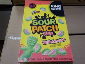 lot 134 image: Sour Patch Kids Watermelon 18 ct 3....