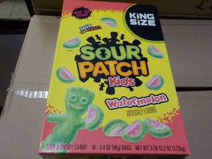 lot 135 image: Sour Patch Kids Watermelon 18 ct 3....