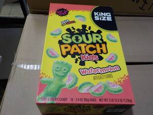 lot 136 image: Sour Patch Kids Watermelon 18 ct 3....