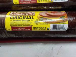lot 144 image: 2 ct 32 oz Johnsville Original Saus...