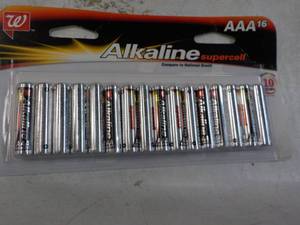 lot 200 image: 16 c AAA Alkaline Batteries...