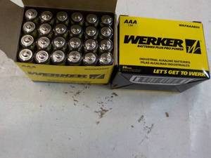 lot 202 image: 48 ct  AAA Werker Batteries...