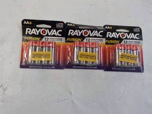 lot 205 image: 24 ct Rayovac AA Fusion Batteries...
