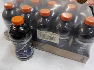 lot 214 image: 15 ct 28 oz Bottles Gatorade Midnig...