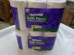 lot 228 image: 24 rolls Pasque 2 ply Bath Tissue...